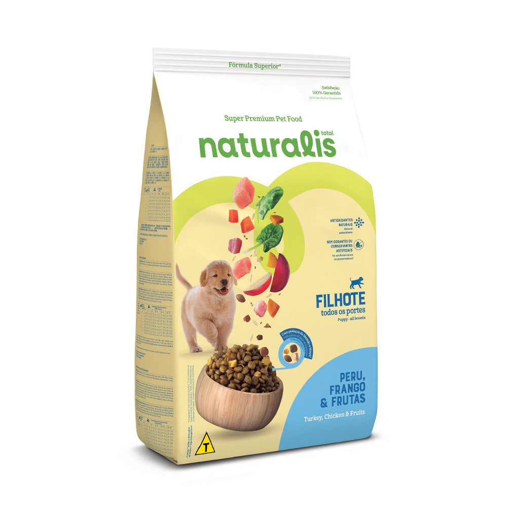 Naturalis Puppy Chicken, Turkey & Fruits para perros cachorros