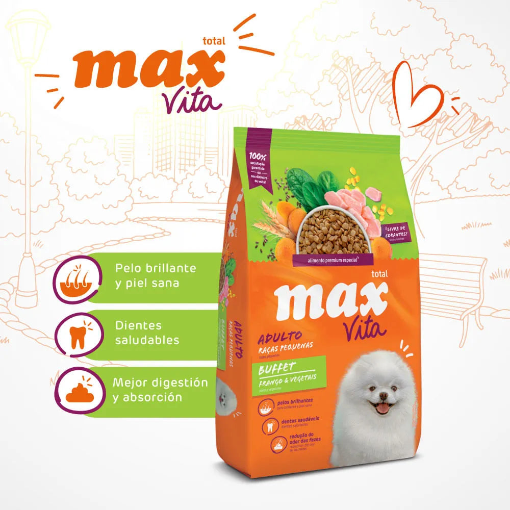Comida Para Perro Max Vita Adulto Razas Pequeñas