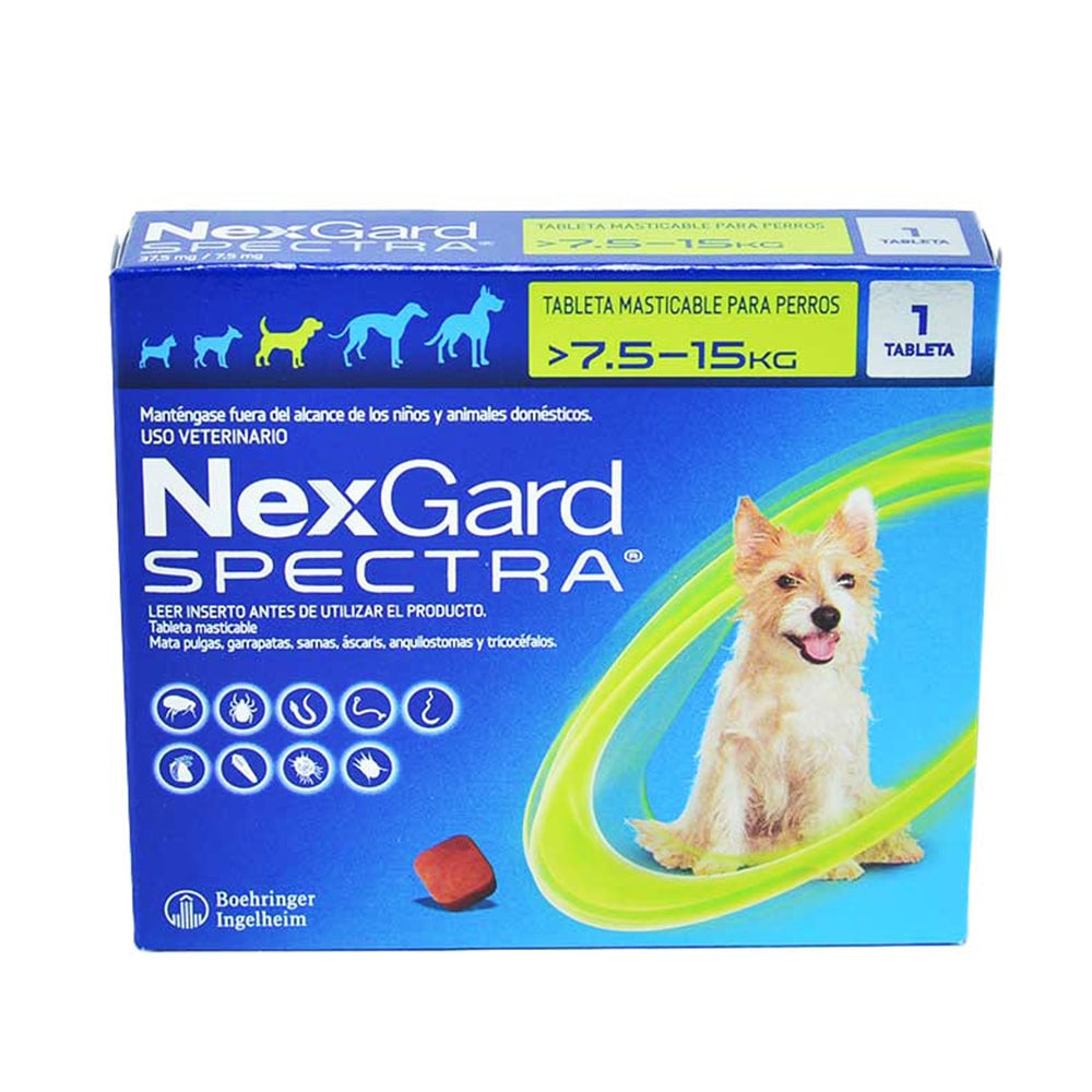 Nexgard Spectra Antiparasitario Perros 7,5 A 15 kg