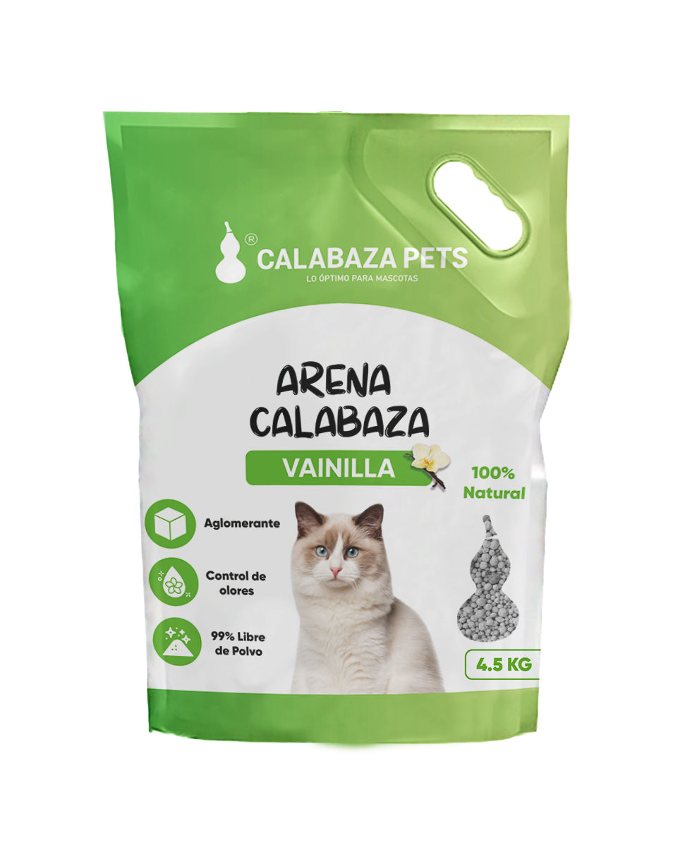 Arena Calabaza para Gatos Aroma Vainilla