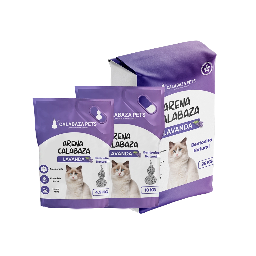 Arena Calabaza para Gatos Aroma Lavanda