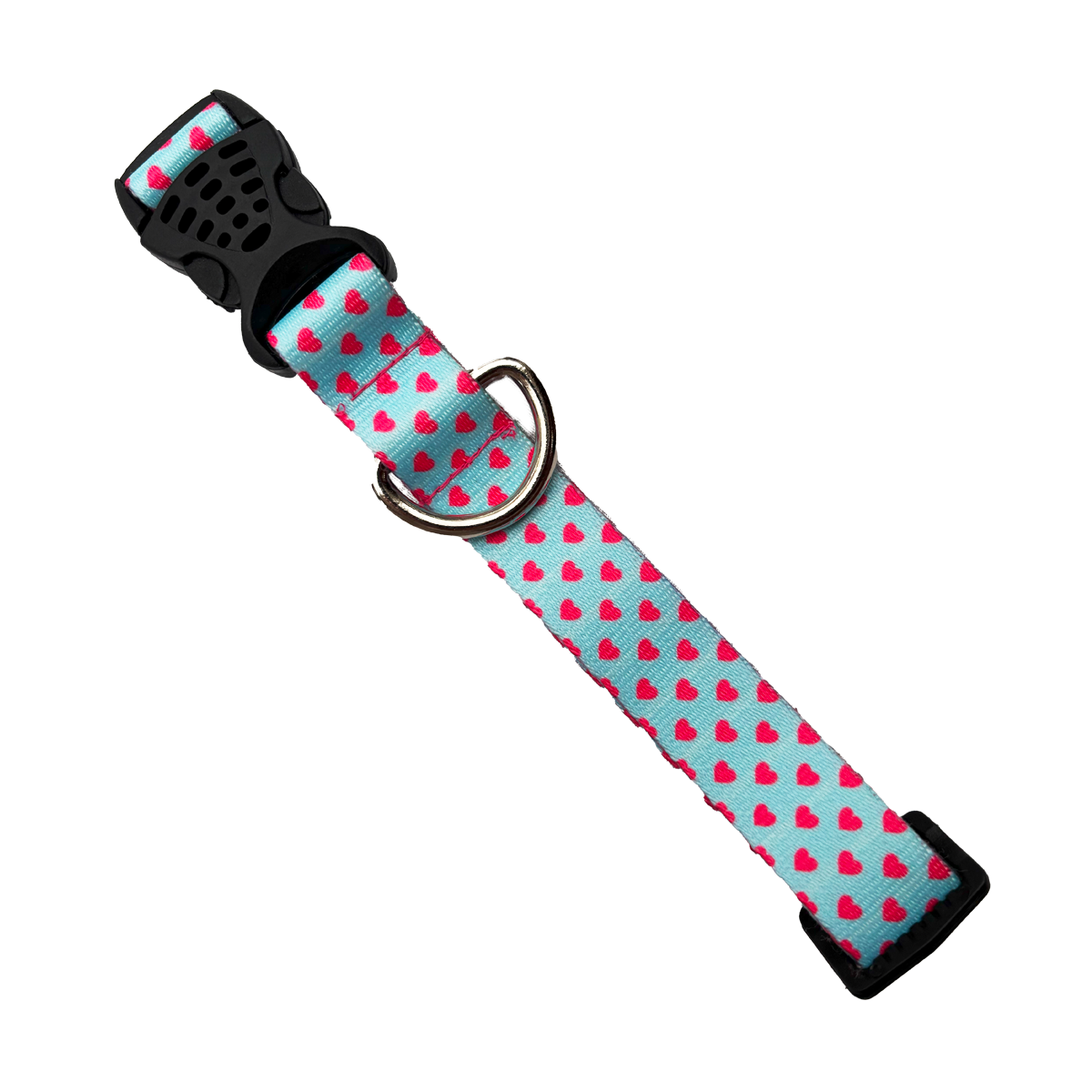 Collar para Perro Estampado de Corazones