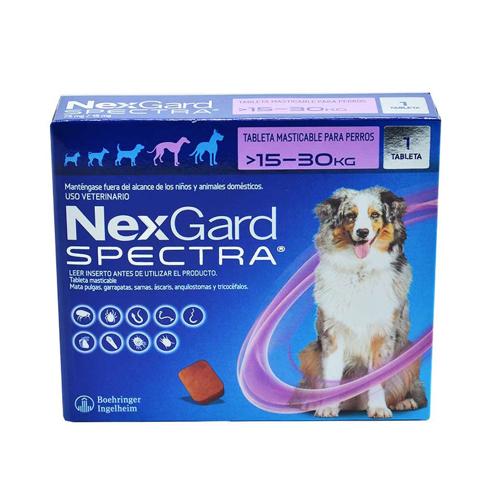 Antiparasitario Nexgard Spectra Antiparasitario Perros 15 a 30 kg