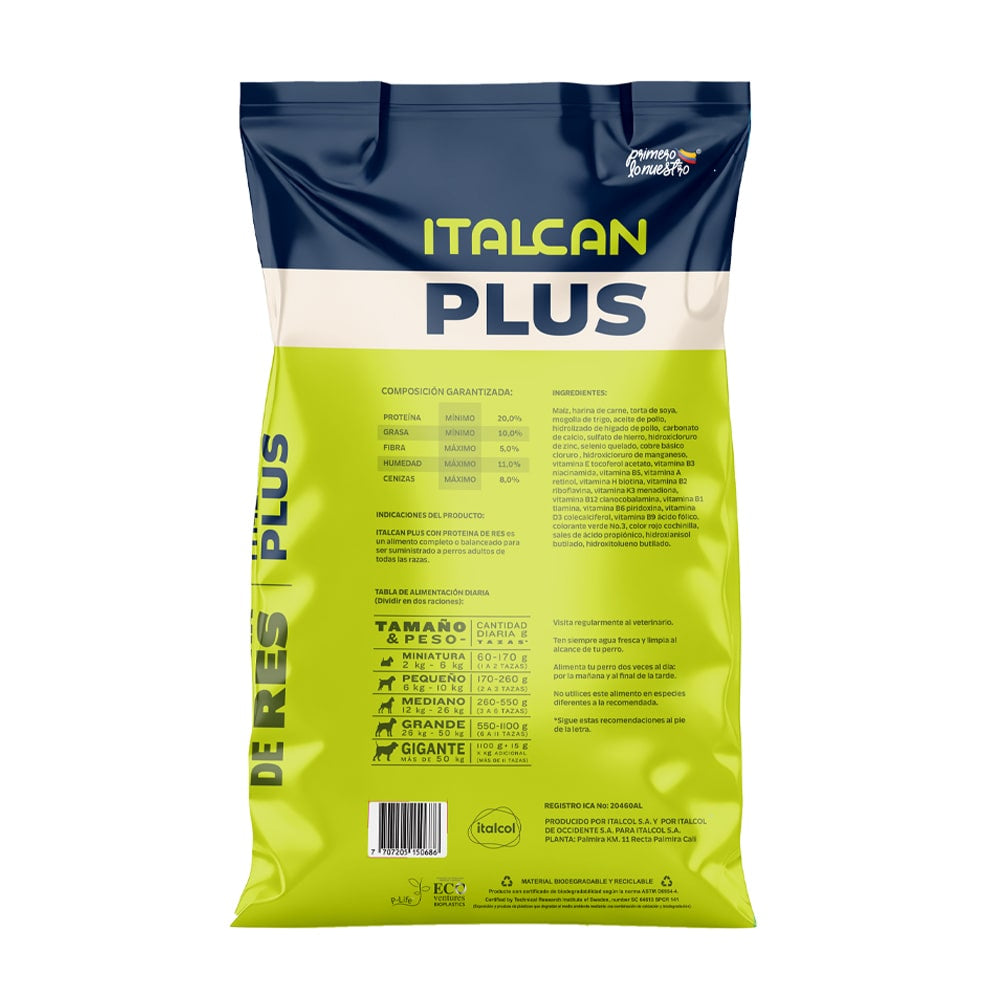 ItalCan Concentrado para perros sabor carne y vegetales