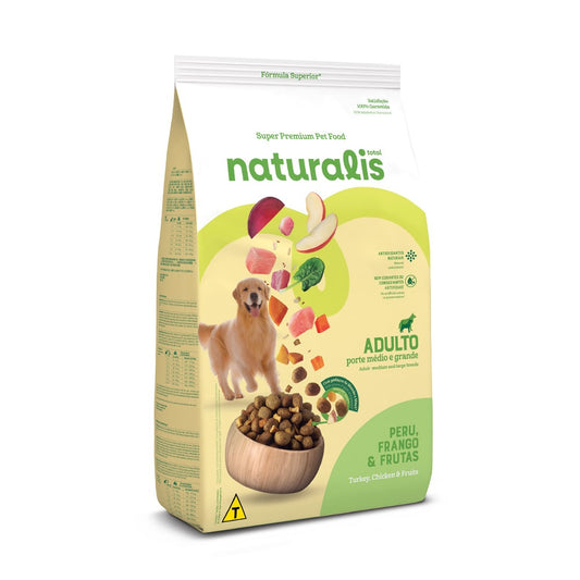 Naturalis Chicken, Turkey & Fruits para perros Adultos