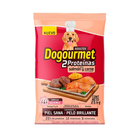 Dogourmet para perro adulto Salmón y Carne