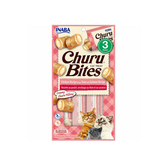 Churu Bites Chicken - Tuna whit Salmon Recipe Gatos
