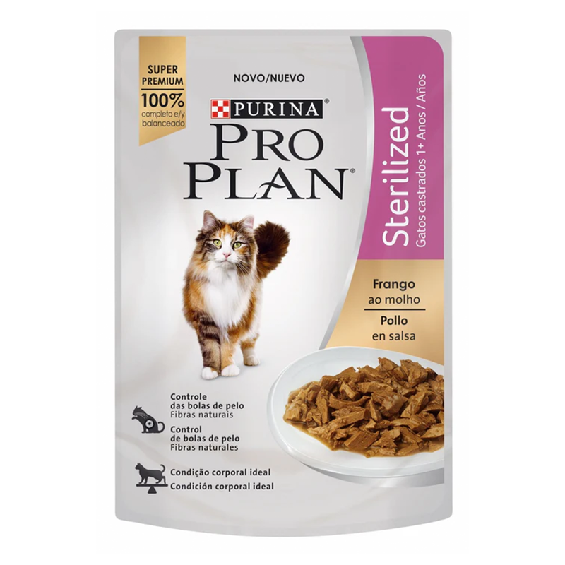 Pro Plan Pouch Cat Sterilized Comida Húmeda Para Gato