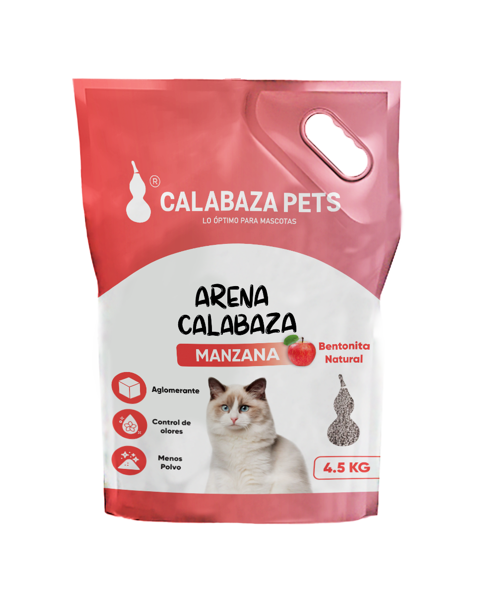 Arena Calabaza para Gatos Aroma Manzana